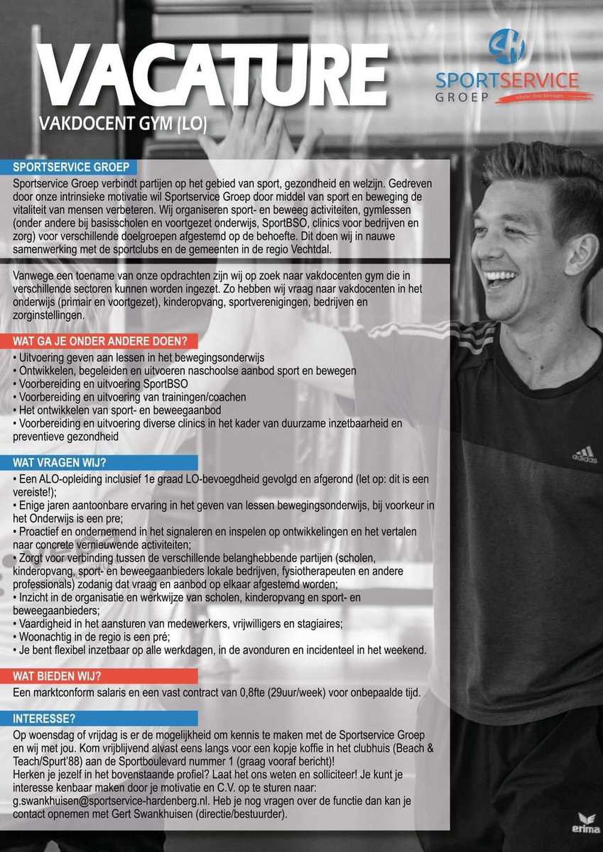 Mooie kans afgestudeerde Calo studenten!