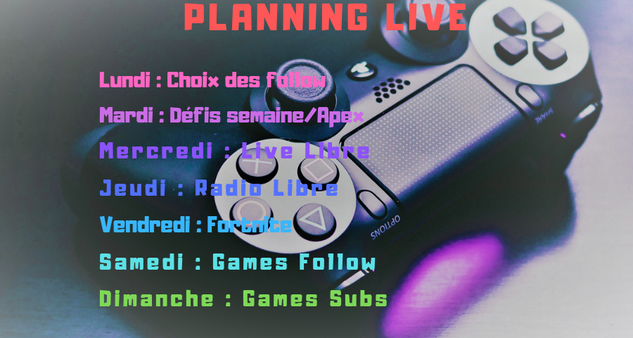 EeveeFR's tweet photo. Hello :) bon j'ai enfin mis un planning en place :)
Sauf imprévu, le planning sera respecter à la lettre :D
Je suis également en live (https://t.co/R5pnOYPryA)
#twitch #twitchfr #livelibre #streameuse #gameuse https://t.co/zIKO8T6tc1