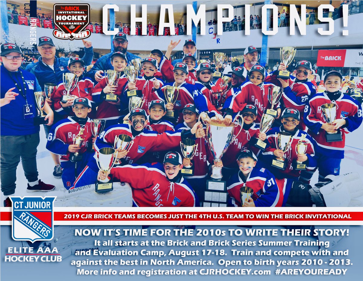 Calling all 2010-13 birth year players. IT’S YOUR TURN! The #CJR <a href="/brickhockey/">Brick Hockey</a> experience starts with the Brick Training and Evaluation Camp August 17-18 <a href="/ChelseaPiersCT/">Chelsea Piers CT</a> - time to leave your mark. #thebrick #development #earntheshield - Register here cjrhockey.com/brick-training…