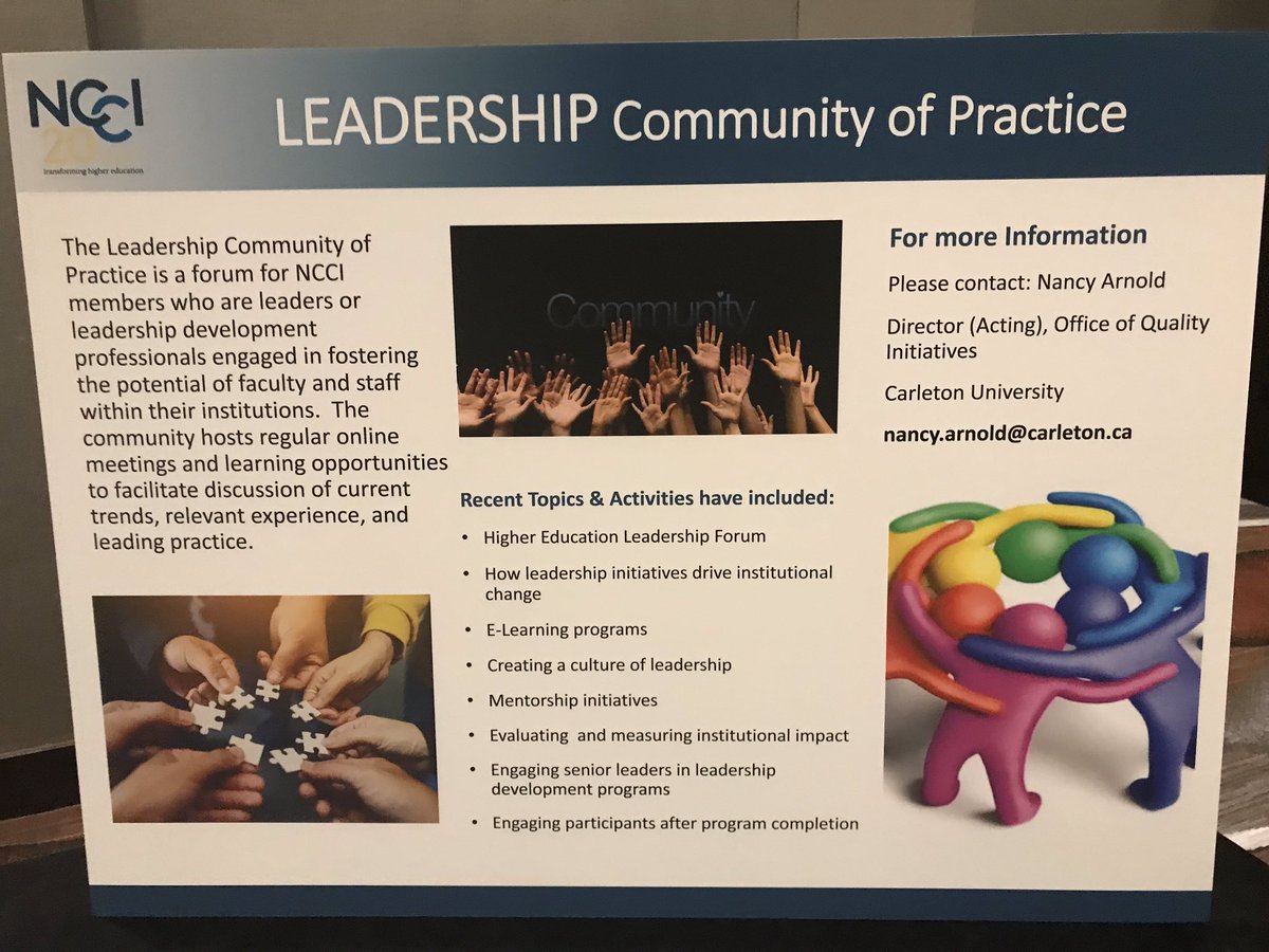 How cool is this!? A chronicle of our 20 years transforming higher education. Check it out in the networking room and sign up to join a committee or community of practice! Get involved. #NCCI2019