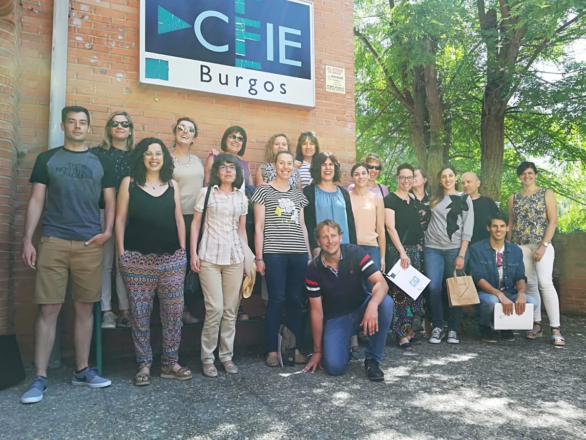 Fantástico grupo de profesores en el curso inglés avanzado en <a href="/cfieburgos/">CFIE de Burgos</a>...gracias a todos por vuestras ganas de participar y disfrutar, a Aaron Boggis el teacher por hacerlo posible y a <a href="/CFPIdiomas/">CFP IDIOMAS</a> por la organización  #escuelaveranoidiomas19. Next stop UK!!