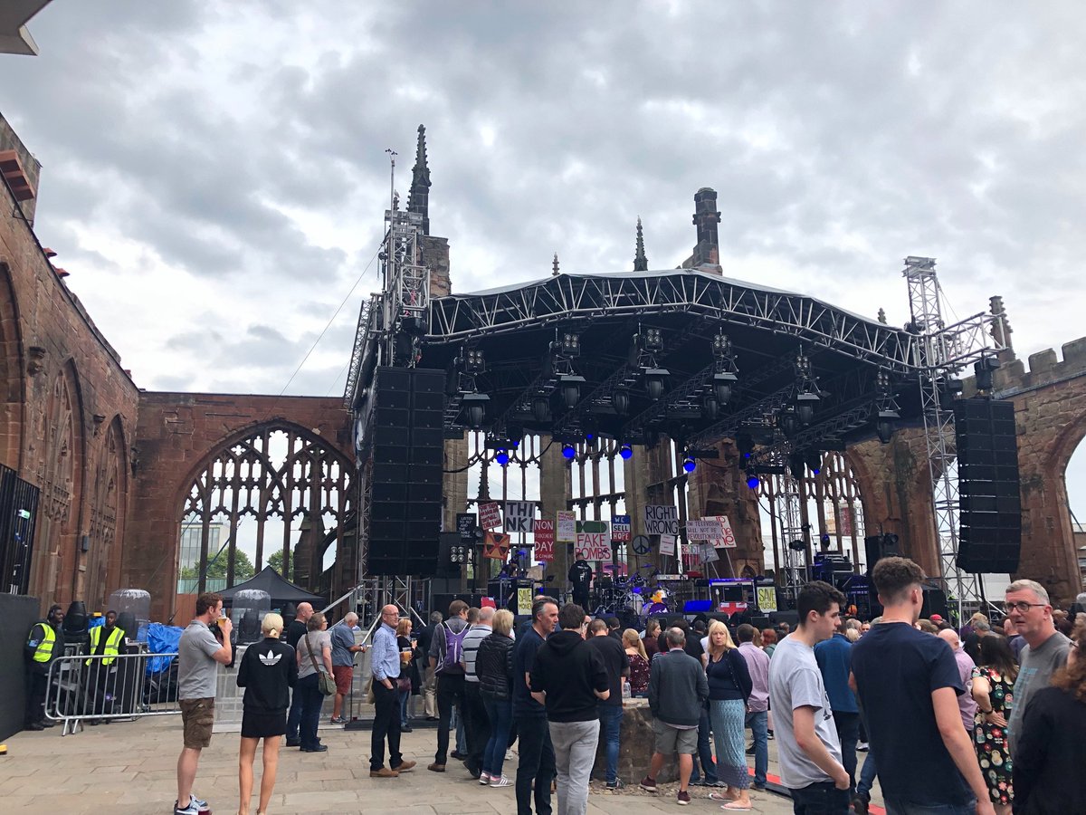 _NickiScott's tweet photo. Cannot wait to see @thespecials2 perform @CovCathedral tonight. Iconic band, iconic venue. How amazing for @horacepanterart  @lynvalgolding and Terry performing in such a place in their home city. #specialsat40 #thespecials #coventry https://t.co/32jIV4PHmm