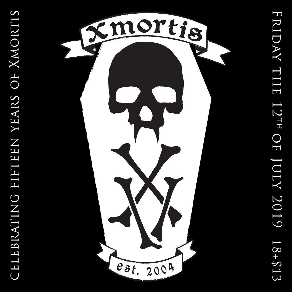 Xmortis XV, our 15th anniversary, is THIS FRIDAY 7/12/19!
facebook.com/events/1234468…

#xmortis #gothnight #gothic #goth #gothiclolita #nugoth #tradgoth #gothclub  #industrialmusic #bostongoth #gothboston #gothicboston #pastelgoth  #trad #nugoth