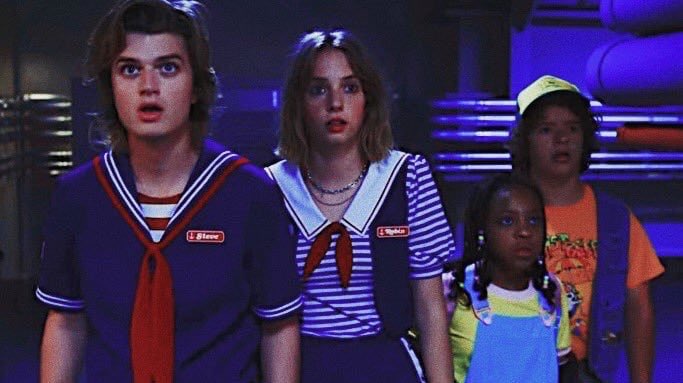MovieDumpster's tweet photo. Who else out there is team Scoops Troop? 🍨🚢 This season was so good, but they were my favorites! Who were yours and how did you like this season of #StrangerThings? -Sean

#scoopstroop #scoopsahoy #dadsteve #ussbutterscotch #youcantspellamericawithouterica https://t.co/uh6KatAnMm