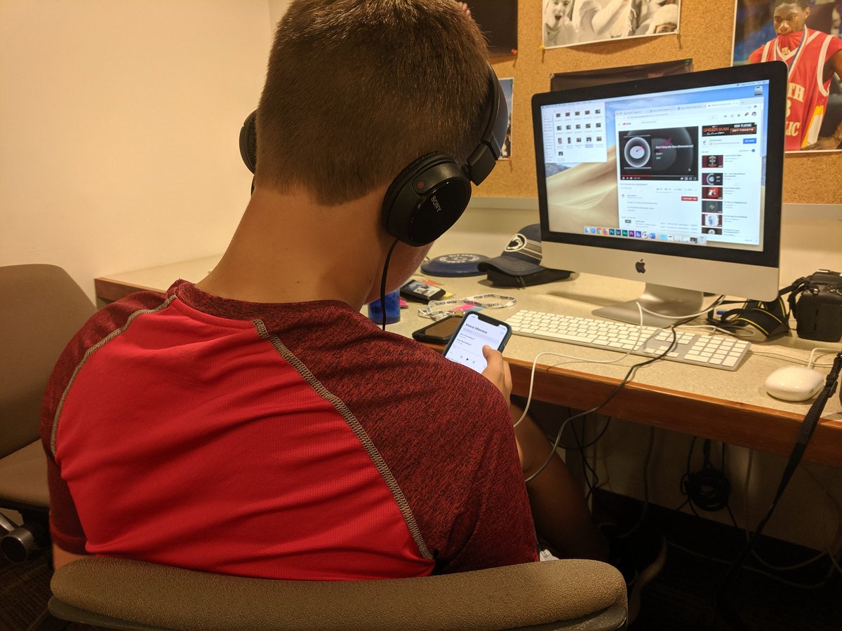 PSUCommCamp's tweet photo. #WeAre hard at work writing articles, analyzing audio, and compiling video footage. #DJC2019 https://t.co/FHnOLwrmaX