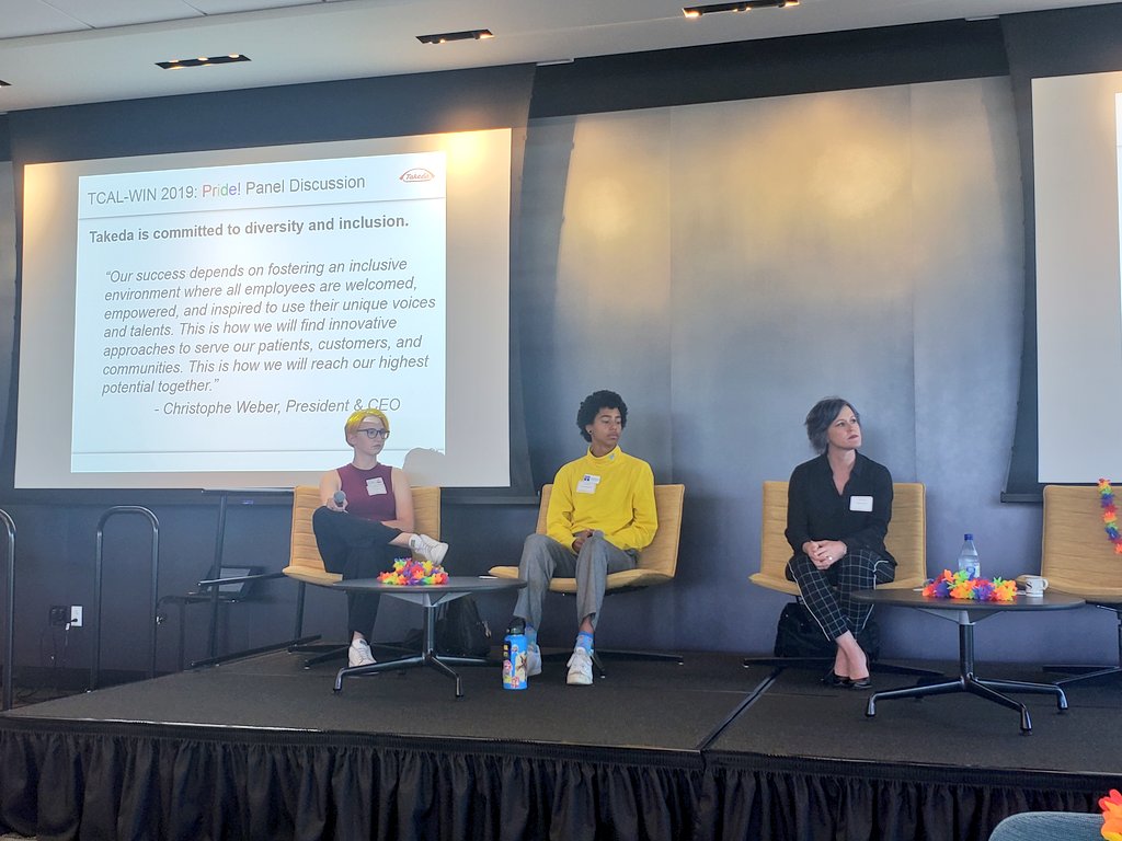 HildaEsq's tweet photo. Celebrating #Pride 365 days a year (and 366 on leap years) here at @TakedaPharma. Proud to work for such a forward and inclusive company. Thanks to our #WIN group for hosting an educational panel ahead of #PrideSD. #AllAreWelcome https://t.co/5uKliw8hsV
