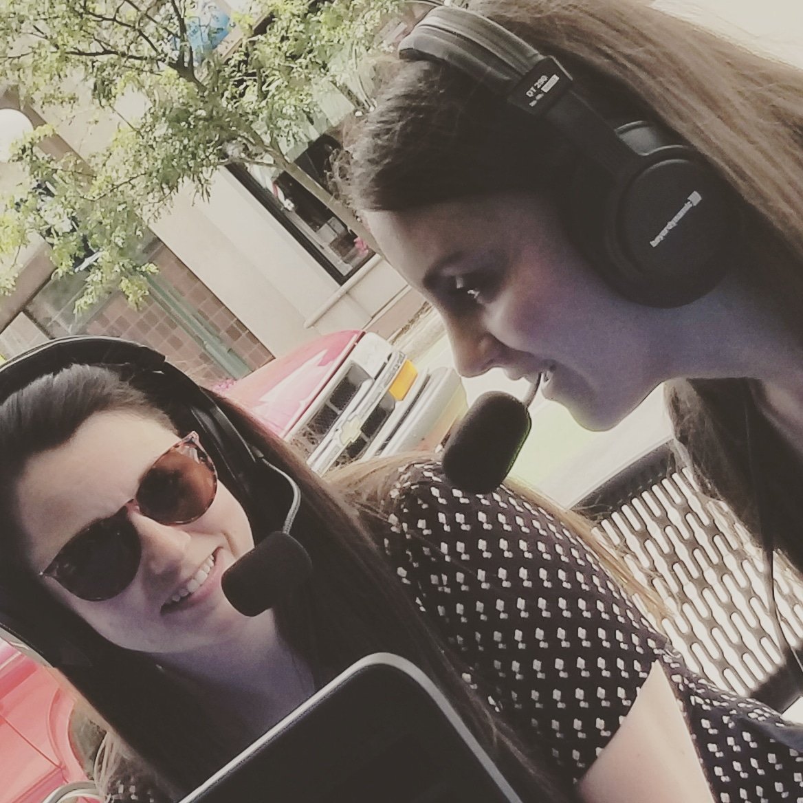 TheCroswell's tweet photo. #TwoViolets live on @WGTEPublic giving us a preview of #VioletMusical... @VisitLenawee @mtishows https://t.co/aFpHXbGIHG