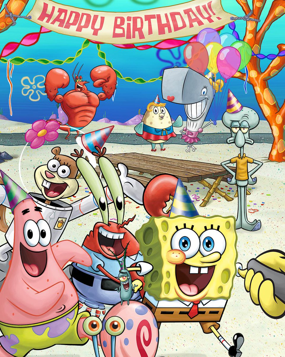 Chúc mừng sinh nhật, Spongebob vui tươi! Hình ảnh sinh nhật của Spongebob sẽ giúp bạn và những người thân yêu của bạn có một ngày sinh nhật của đầy niềm vui và hạnh phúc. Hãy cùng xem hình ảnh để thấy được sự thích thú của các bạn nhỏ khi được kết bạn với Spongebob.