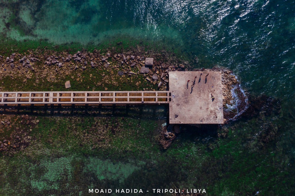 جو الصيف والبحر والحرارة فوق الـ 40ْ.

#Libya #Tripoli #DJIMavic2Pro