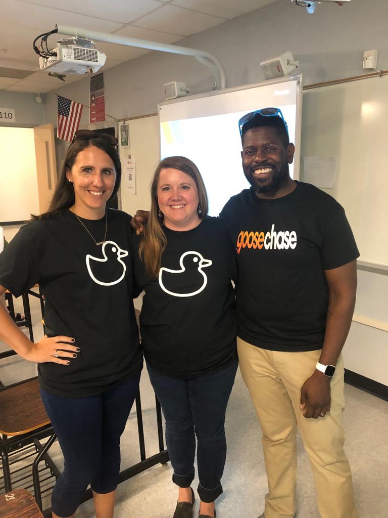 mrsdrewscrew's tweet image. Showing people how awesome GooseChase is with  @HamiltonParks17 &amp;amp; @MrsStorytime was a WILD time!! @GooseChaseEDU @upstatetech #2019utc #duckduckgoosechase