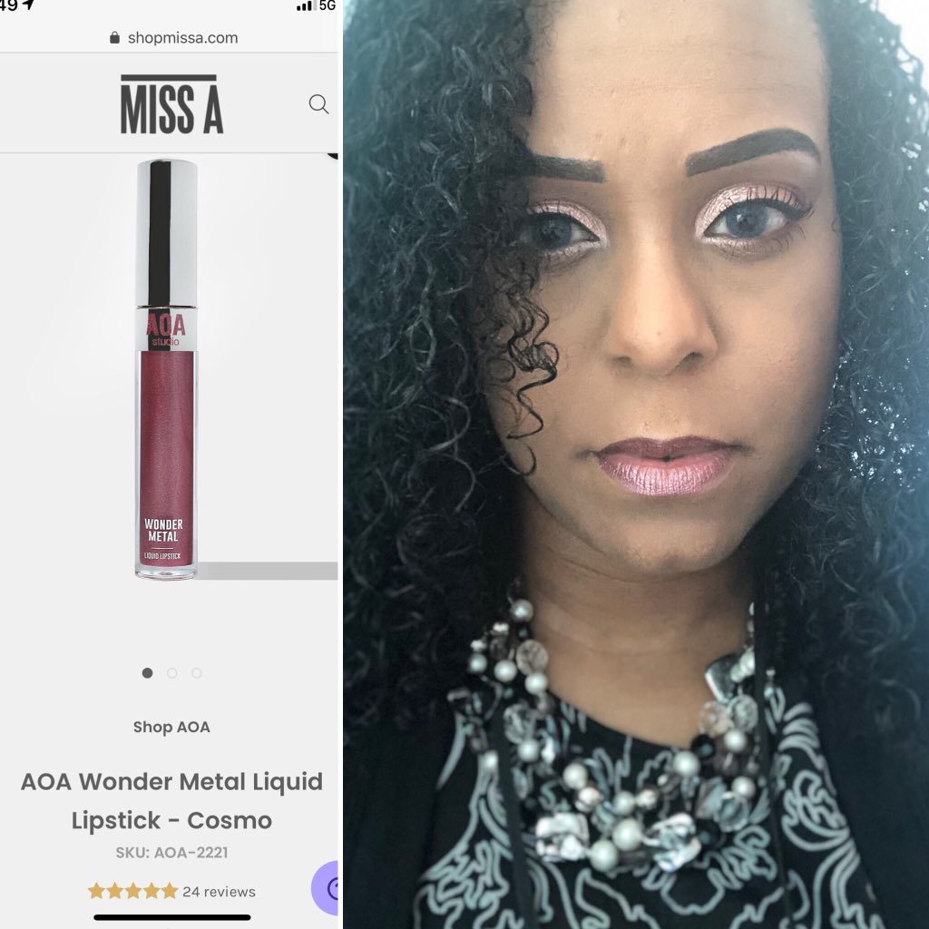 JackieNaturals's tweet photo. Part 2 ShopMissA Haul Update (link in bio) I think it did break up a little but bc the color is lighter it is hard to tell but It is nice & it gets my approval...especially for the price ($1) 👍
#youtuber #metalliclipstick #lipstick #affordablelipstick #shopmissa #shopmissahaul https://t.co/d89Y0OraPU