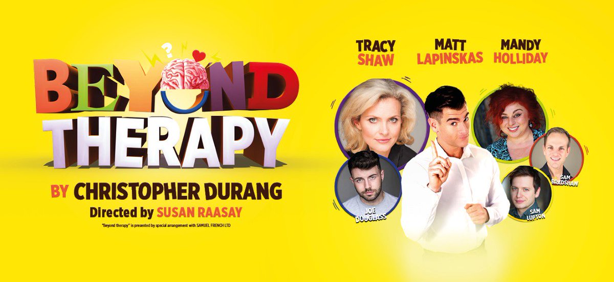 1-3 OCTOBER >> Beyond Therapy

A quick witted and touching comedy focusing on Prudence  and Bruce who with the help of their psychiatrists, meet through an online ad, but their date doesn’t go as planned. 

palacetheatrepaignton.co.uk/shows/beyond-t… <a href="/therapy_beyond/">@BeyondTherapyUK</a>
