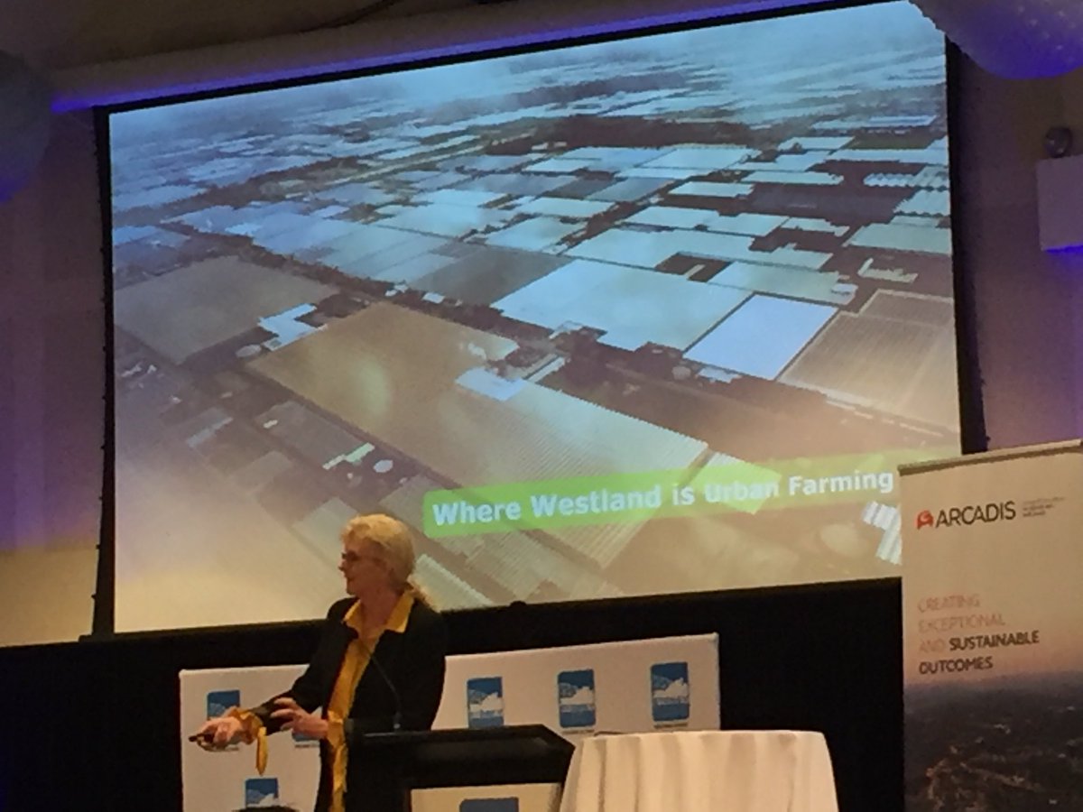 Meiny Prins CEO PRIVA  bringing inspiring ideas about sustainable urban agriculture to #FRESH Agribusiness in Western Sydney conference