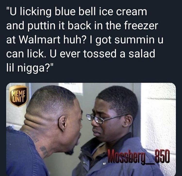 JazzieJaeT's tweet photo. For all the grown adults doing juvenile things!! #bluebellicecream #BlueBellLicker #bluebellchallenge https://t.co/8ydn2XZvOE