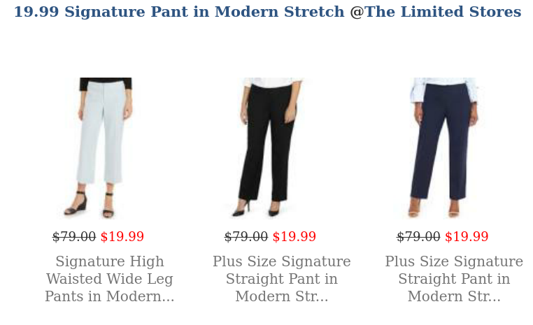 19.99 Signature Pant in Modern Stretch 2mydeal.com/content/1999-s…