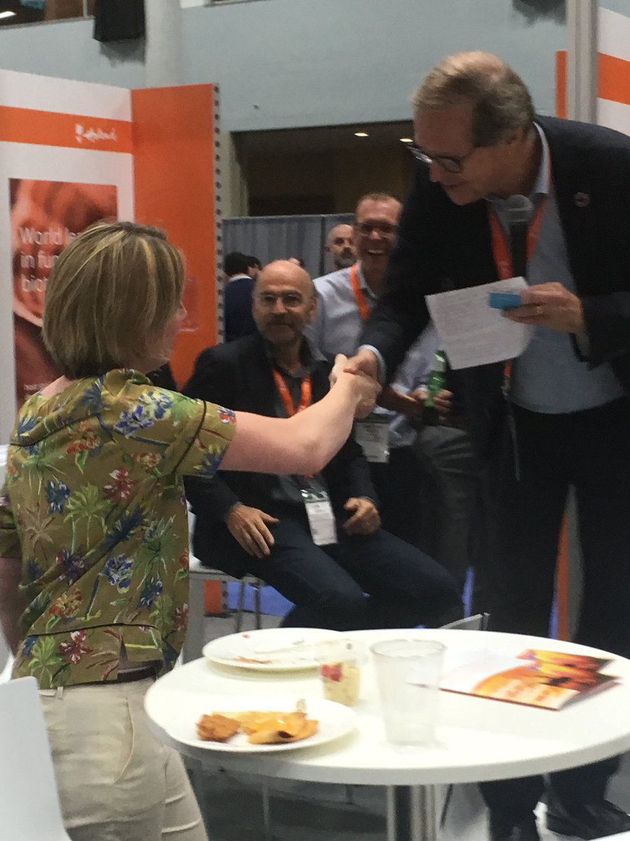 HWcib19's tweet photo. Business Partnering Reception at BIO World Congress 2019, US, including the Bike Raffle, won by a lady from INRA Transfert, France https://t.co/hQlokKvwlQ