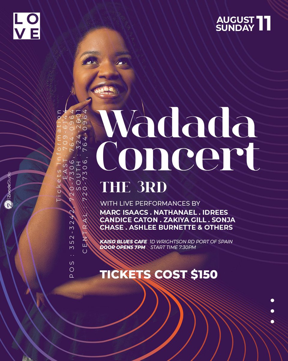 gabinia_rayside's tweet photo. Exactly one month til' Wadada π
We have some exciting things for this show! Secure those tickets!
Thank you for your continuous support in making this dream a reality π
Sun 11th β’ Kaiso Blues Cafe β’ 7.30pm β’ $150
#wadadaβ€ #IssaLoveThing https://t.co/XZsKtxXUWI