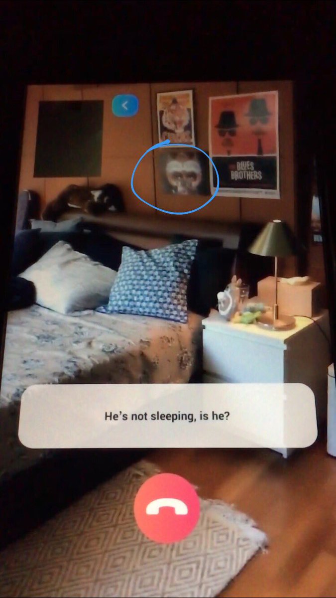 spotted the dangerous design again! i got a facetime call from jimin and noticed this on the bedroom wall, there’s other posters as well but i’m just really happy to see michael there  #btsworld