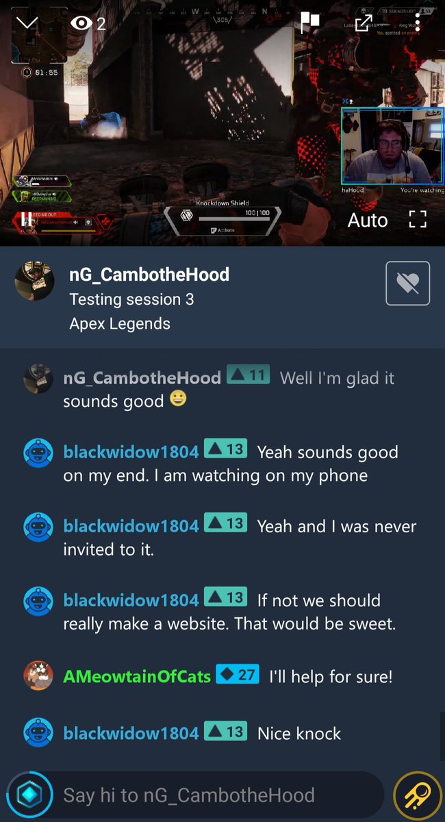 ng_cambothehood's tweet image. Testing and adjusting audio!! First stream with a Cam!! Stop by! Say hey.  Offer any tips for audio. Ng_cambothehood @UniteMixer @Watch_Mixer #teststream #newstreamer #camsetup