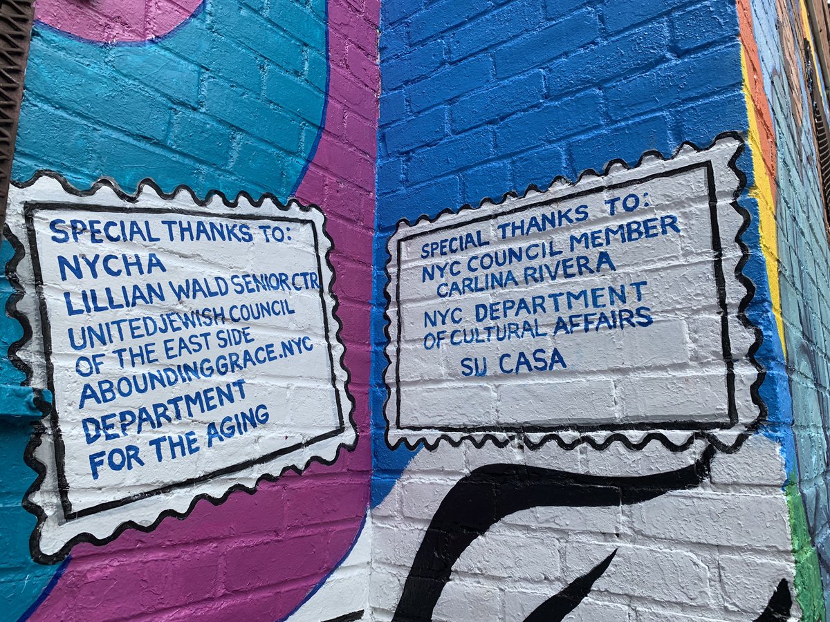 Carlina Rivera (@carlinarivera) on Twitter photo Honored to join local leaders at <a href="/2020schools/">ThriveCollective</a>’s ribbon-cutting for our new mural at <a href="/NYCHA/">NYCHA</a>’s Lillian Wald Houses. Roots/Raices highlights our seniors, their history and culture. Thrilled to fund intergenerational projects linking art and activism that beautify our neighborhood. Honored to join local leaders at <a href="/2020schools/">ThriveCollective</a>’s ribbon-cutting for our new mural at <a href="/NYCHA/">NYCHA</a>’s Lillian Wald Houses. Roots/Raices highlights our seniors, their history and culture. Thrilled to fund intergenerational projects linking art and activism that beautify our neighborhood.