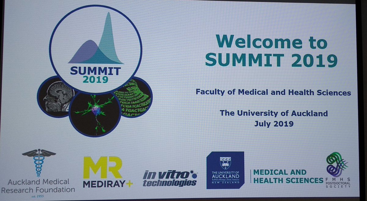 Mira and Phoebe Postdoc (@fmhspostdoc) on Twitter photo Starting soon! SUMMIT 2019 can't wait to see you all!
<a href="/FMHS_UoA/">Faculty of Medical and Health Sciences UoA</a> <a href="/MedResearchNZ/">AMRF</a> <a href="/MedirayNZL/">MedirayNZ</a> <a href="/vitro_life/">In Vitro Technologies Life Science</a> Starting soon! SUMMIT 2019 can't wait to see you all!
<a href="/FMHS_UoA/">Faculty of Medical and Health Sciences UoA</a> <a href="/MedResearchNZ/">AMRF</a> <a href="/MedirayNZL/">MedirayNZ</a> <a href="/vitro_life/">In Vitro Technologies Life Science</a>