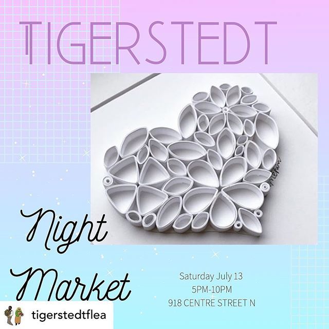 liaandbrie's tweet photo. Exited to part of the TigerStedt Night Market this Saturday!  It’ll be so much fun!  Come by and enjoy some food and grab a drink from the beer garden!

Posted @withrepost • @tigerstedtflea Have you seen quilled paper art before? @liaandbrie is back … https://t.co/PVkcoAO55m https://t.co/mdXqPSCjf9