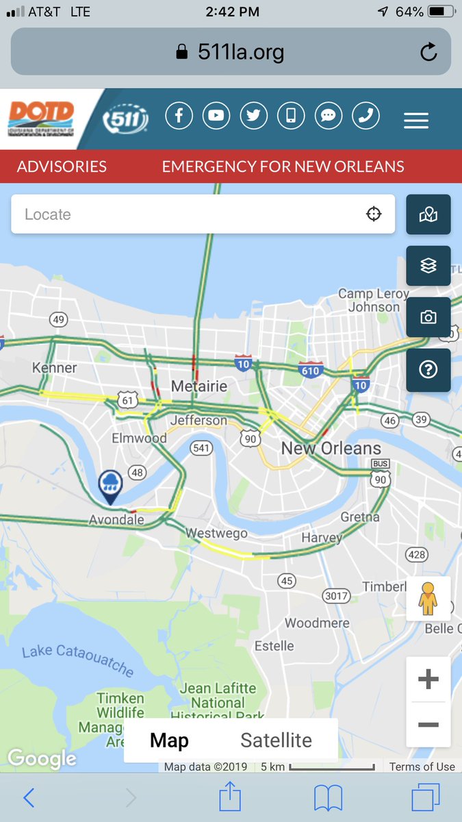 Given today’s weather and what is slated for the weekend, you should bookmark <a href="/La_DOTD/">Louisiana DOTD</a> and 511la.gov for the most updated info for closures on state roads.