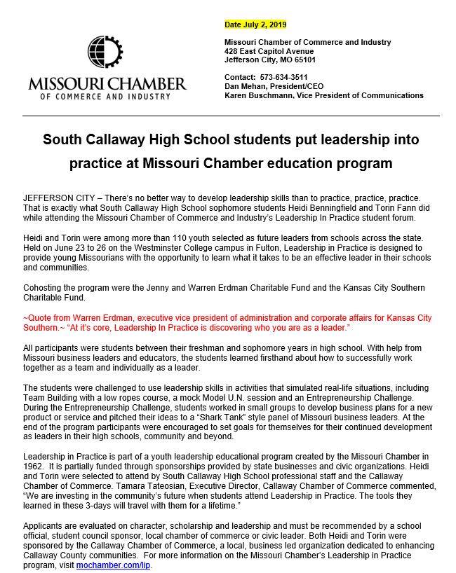 Callaway County Leadership In Practice participants. Thank you Missouri State Chamber for hosting this wonderful event!  <a href="/MissouriChamber/">Missouri Chamber</a> #workforcedevelopment
#buildingcommunityforbusinessandfamily
#Leadersofthefuture