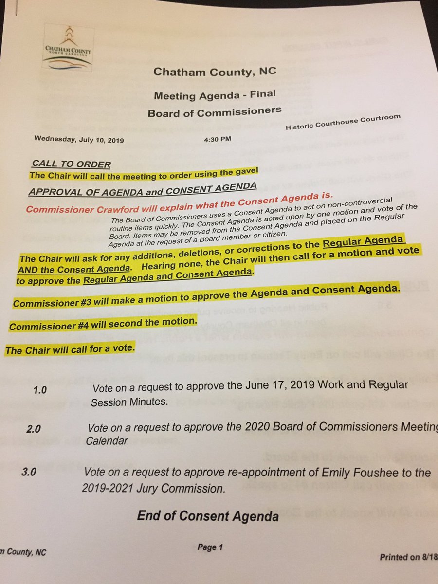 I’m at a pretty neat event this afternoon: a mock meeting of the Chatham County Board of Commissioners, except all the roles are played by members of Orgullo Latinx Pride from <a href="/HispanicLiaison/">El Vínculo Hispano / Hispanic Liaison</a>.