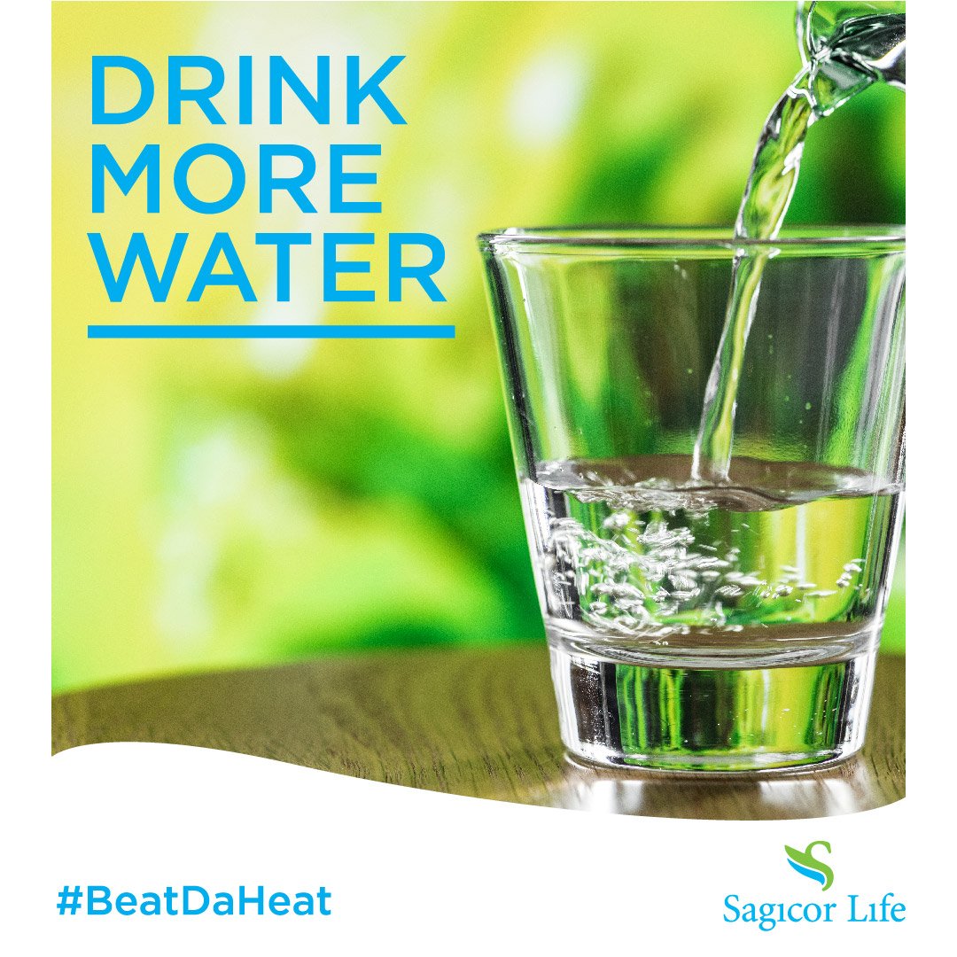 SagicorJa's tweet photo. #DrinkMoreWater- Drinking water causes the fluids we’ve lost to be replenished, which in turn keeps our body hydrated. If we fail to stay hydrated then we may become lethargic, fuzzy-headed, dehydrated and could even suffer from a heat stroke. #BeatDaHeat #SagicorLife https://t.co/XYTlwGzUoG