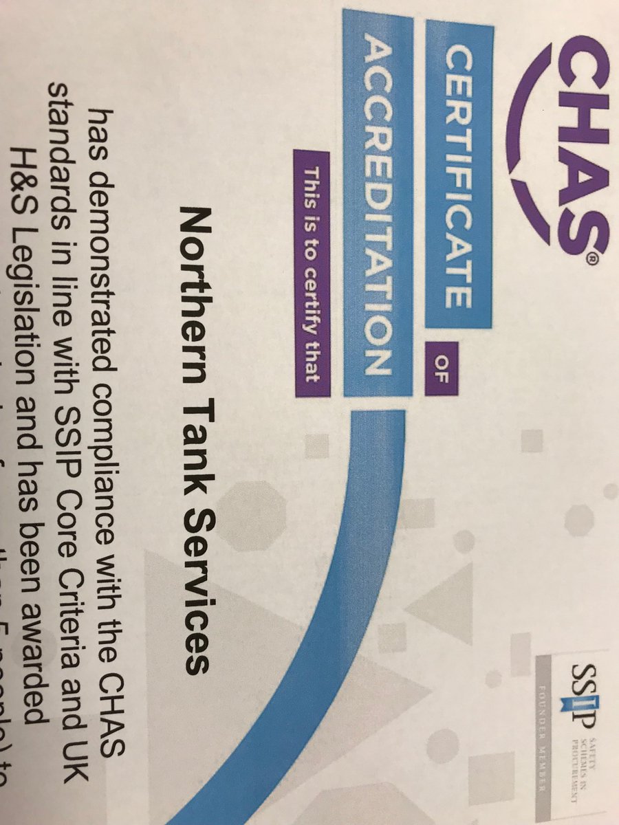 NorthernTanks's tweet photo. #chasaccreditation confirmed today #safety @sue47207337 https://t.co/XciZYFPGth