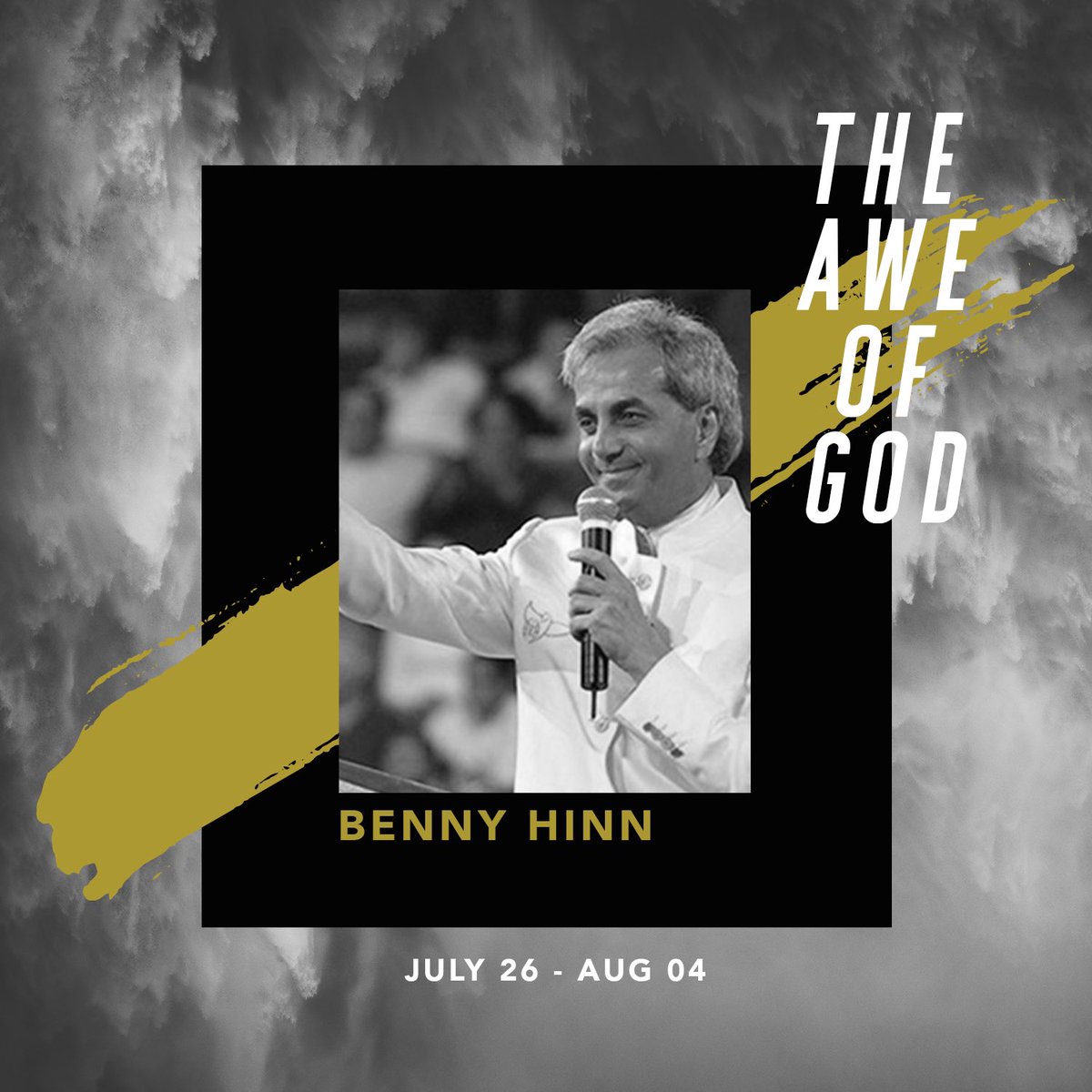 Frontlinesylvan's tweet image. We’re so happy to have Benny Hinn with us in Red Deer, AB on July 26th - August 4th!