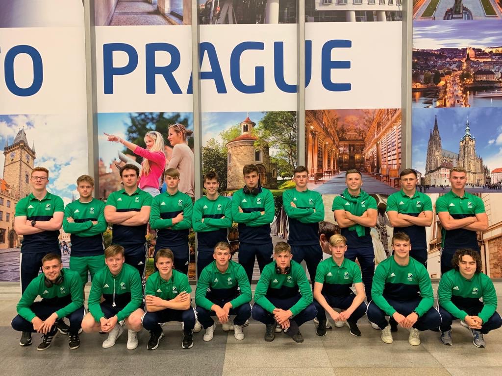 Arrived in Prague, now for the journey to Plzen. Thanks to <a href="/FrankKeaneVW/">Frank Keane Volkswagen</a> and <a href="/StriptSnacks/">STRIPT Biltong</a> for the support #Euros #TheBoysHaveArrived