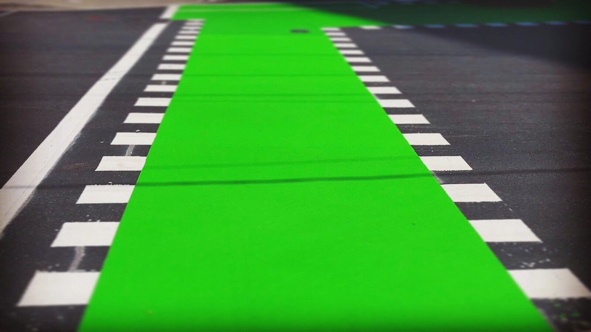 LorenzoMontiron's tweet photo. 👉CycleMMA 
It is a cold applied MMA (Methyl Methacrylate) surface treatment for cycle tracks.                   #Roadsafety
#Roadmarking
#Coldplastic
#RoadSolution #PerformedThermoplastic 
#MMA                #Thermoplasticpaint 
#Playground      #flashingtrafficsigns 
#cycle https://t.co/BIEVQZSpps