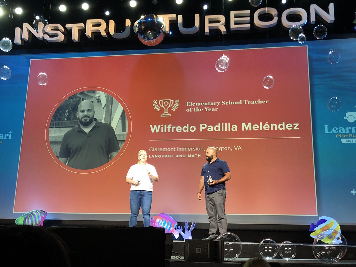 Let's hear it for our K12 Teachers of the Year! 👏👏👏 #InstCon