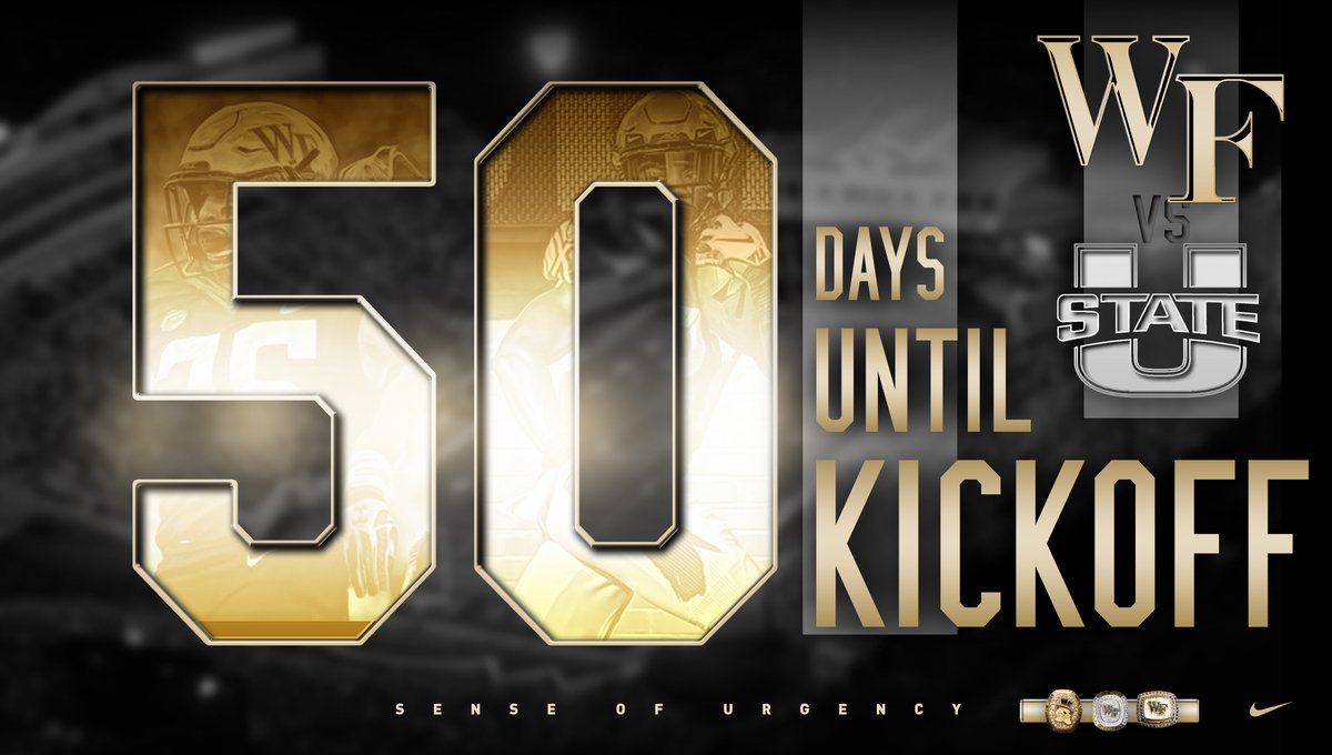 WF_FBRecruiting's tweet image. Only 50 days until our opening night game against Utah State! 🎩