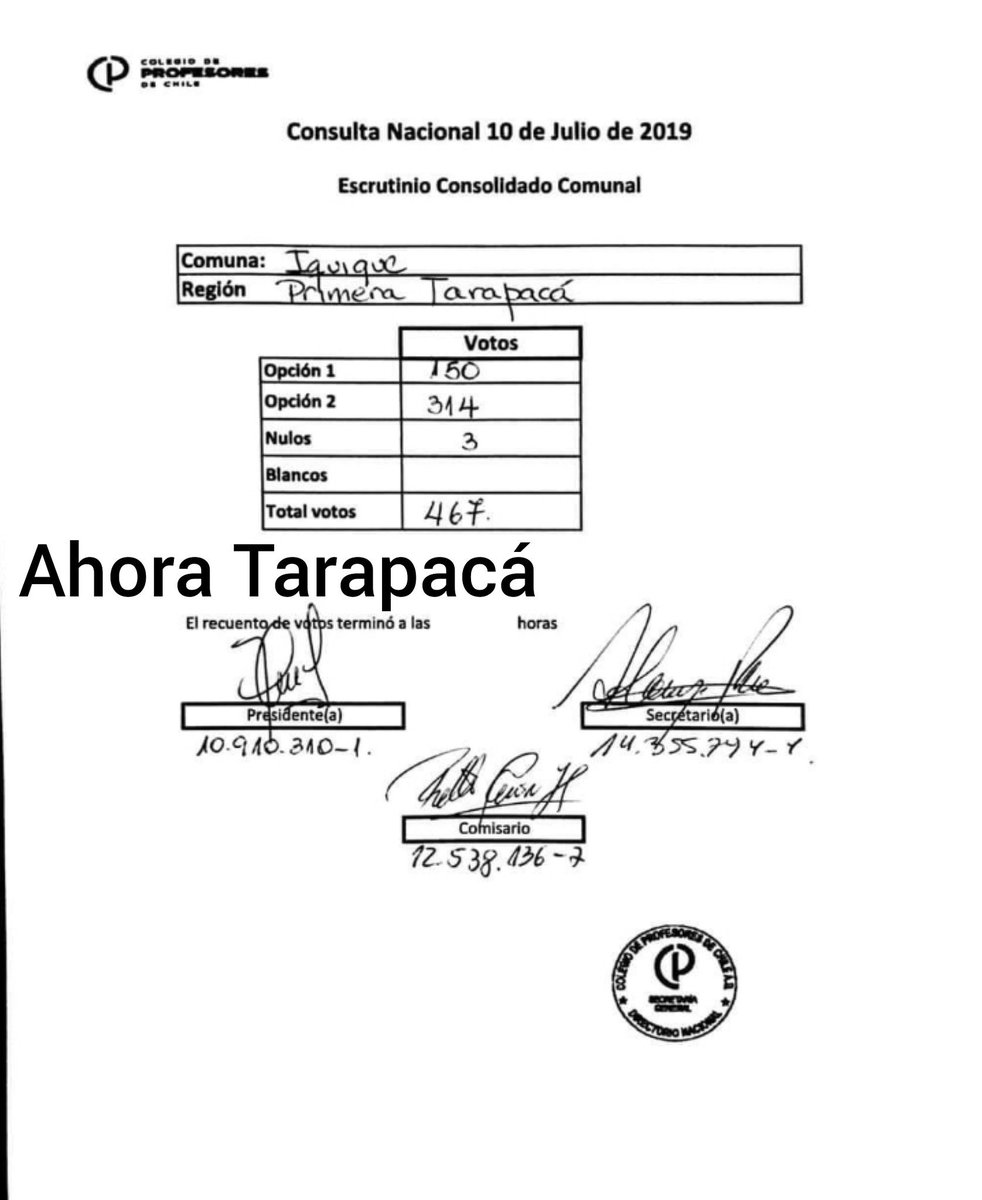 AhoraTarapaca tweet media