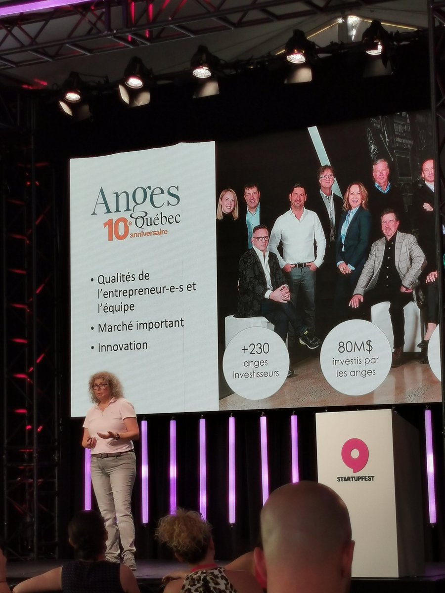 Présentation de Geneviève Morin, PDG d'Anges Québec Capital, à <a href="/startupfest/">Startupfest</a> aujourd'hui!