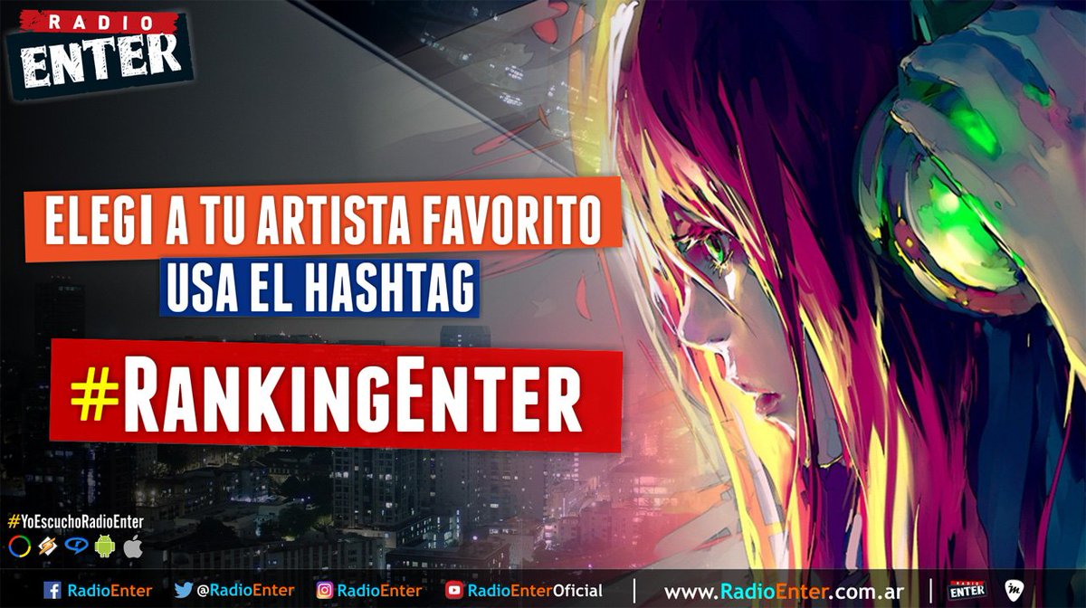 radioenter's tweet photo. Hora 09:30am | Tu voto define el #Top10 del #RankingEnter mensual !! | Quien será el artista del mes de #Julio ??, lleva a lo más alto del ranking a tu artísta favorito... A votar!! #YoEscuchoBuenaMusica #YoEscuchoRadioEnter https://t.co/HufrJKsjNB
