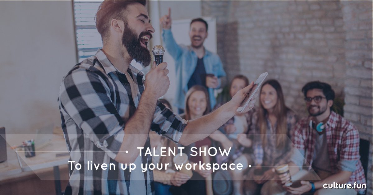 CultureDotFun's tweet image. Liven up your workplace and get your employees excited by hosting a funny corporate talent show😜. 
#talentshow #talent #teambuilding #companyculture #events #culture #fun #teamwork #parties #workingtogether #teamoutings #culturefun #ideas #eventplanning #companypicnic #memories