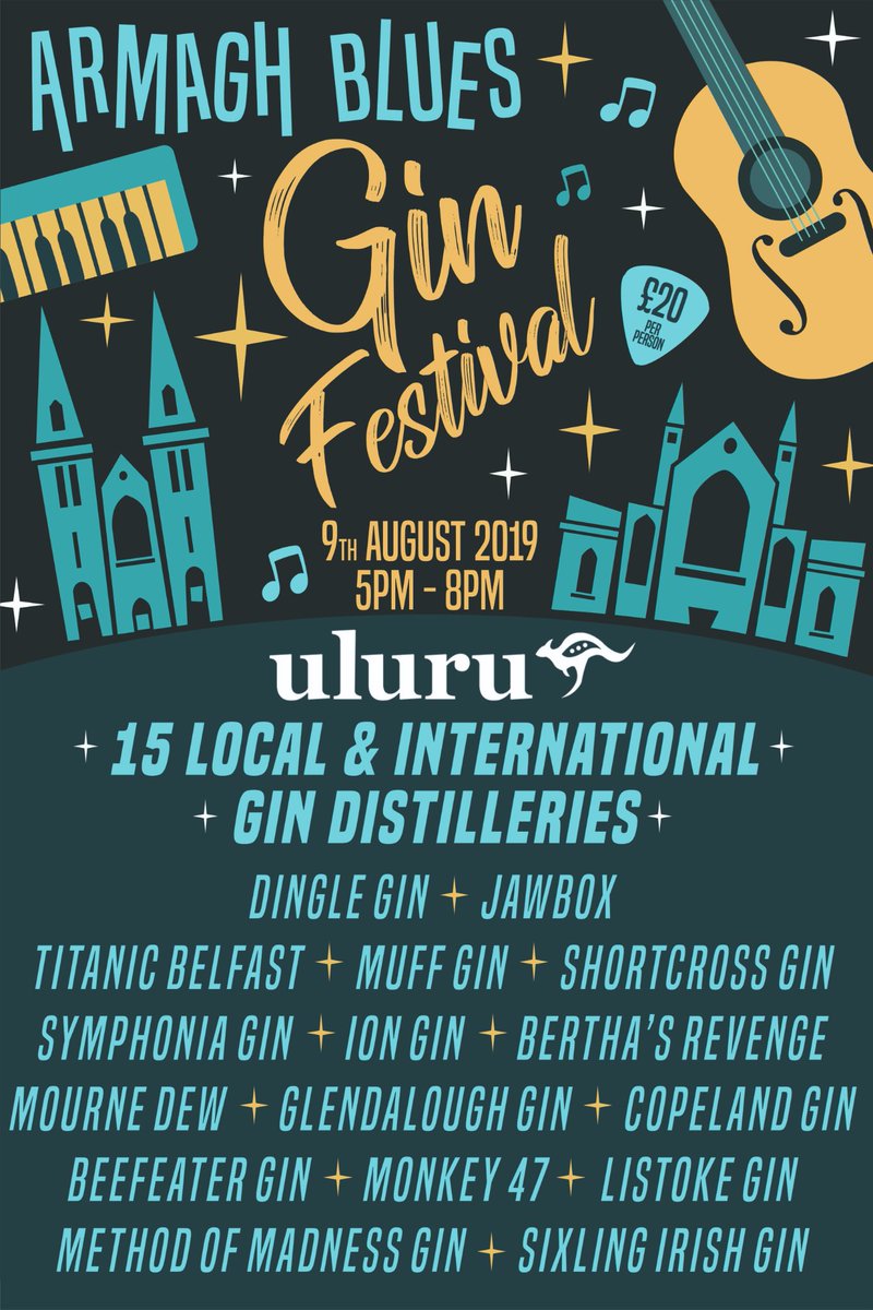 #ArmaghBlues #GinFestival #ArmaghCity @Ulurubargrill 🤗🍹
