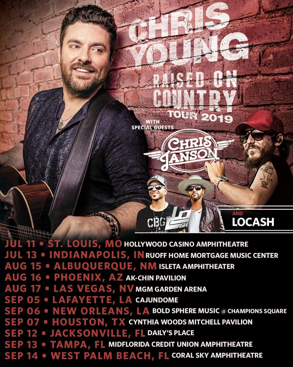 LOCASHmusic's tweet photo. We’re kicking off our first show on Chris Young's “Raised on Country Tour” this week. 🤙 Hope to see y’all out there!
https://t.co/6X2pDd38ZP https://t.co/uuxkwDINuJ
