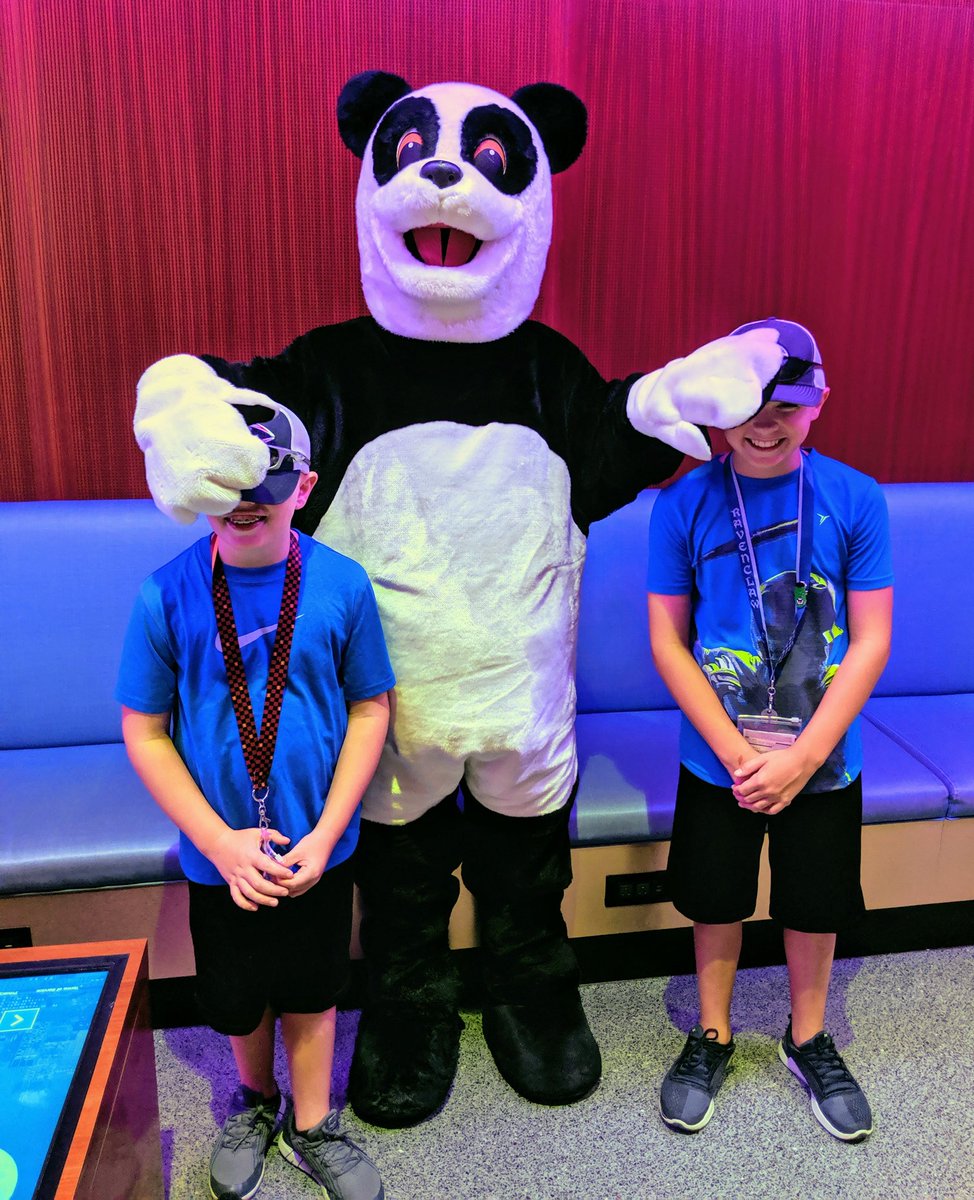 Boys hanging with #panda at Universal Studios Florida! Jimmy Fallon ride is AWESOME!! <a href="/JimmyFallon/">Jimmy Fallon</a> <a href="/FallonTonight/">The Tonight Show</a>