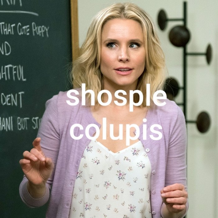 triphoshi's tweet photo. pretty sure this has been done but alas #TheGoodPlace https://t.co/jndcp8SyBr