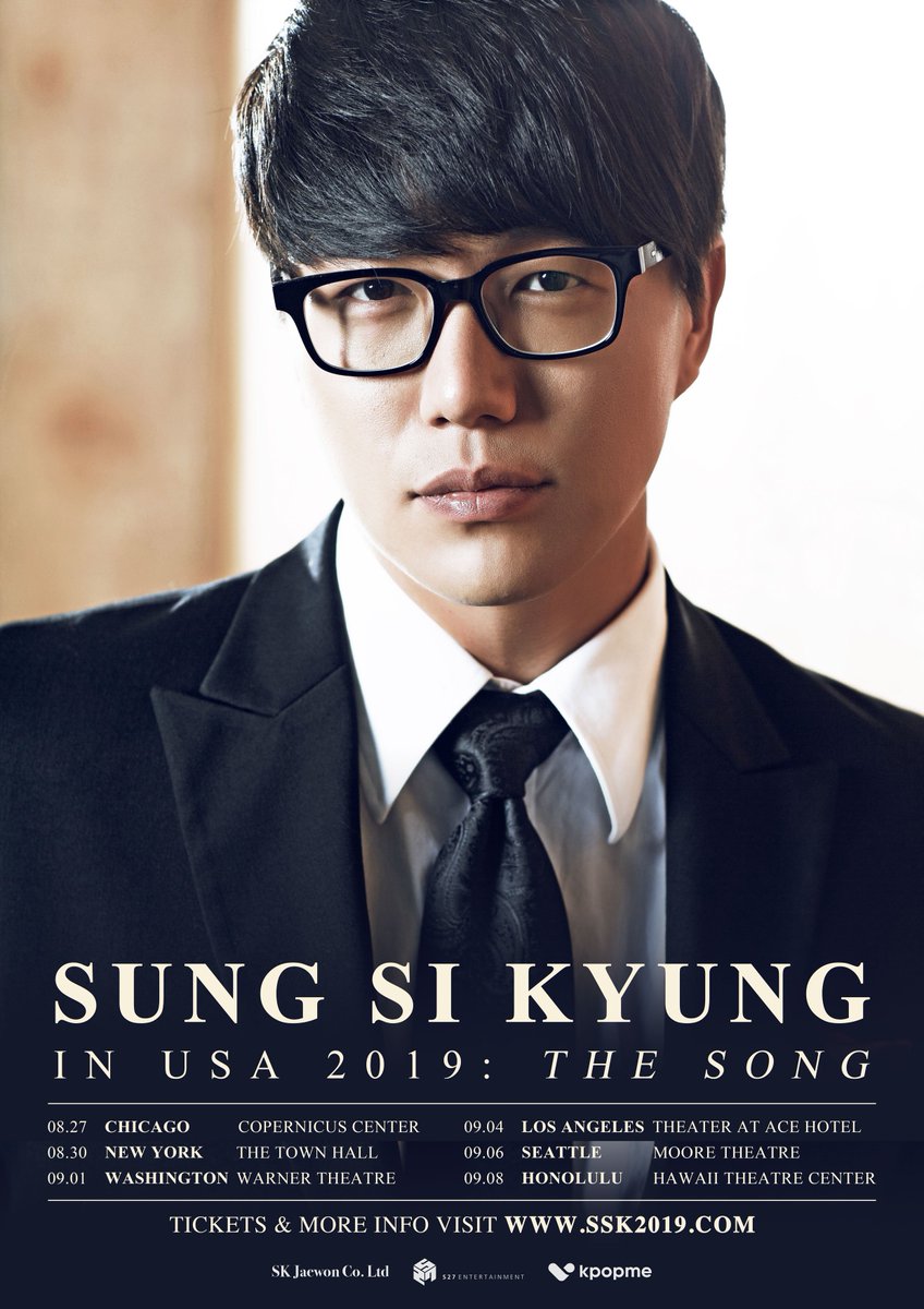kpopmeent's tweet image. Are you excited for 🎙️2019 SUNG SI KYUNG LIVE IN USA &quot;The song&quot;🎙️⁉️

✏️Save the Dates📅
8/27 #SSKinCHI
8/30 #SSKinNY
9/1 #SSKinDC
9/4 #SSKinLA
9/6 #SSKinSEA
9/8 #SSKinHI

자세한 정보는 @kpopmeent &amp;amp; SSK2019.com 

#SSKinUSA #성시경 #ソンシギョン #노래 #퍼플오션 #KPOPME
