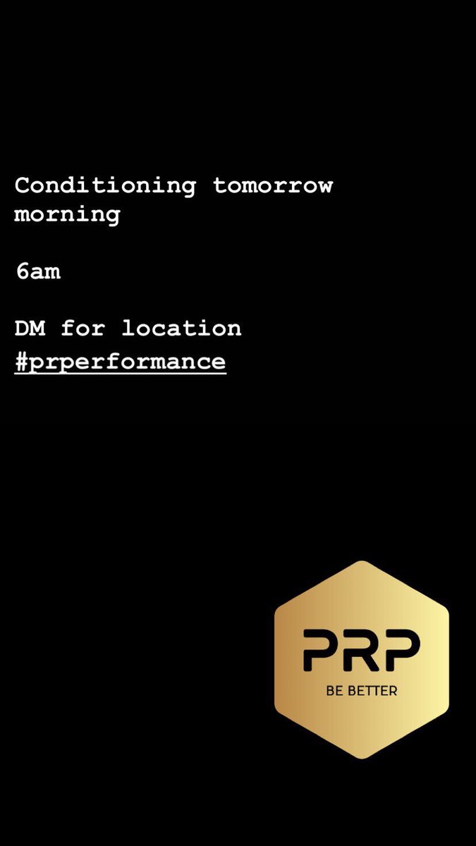 Pete_Rufo's tweet photo. Conditioning tomorrow morning. 6am. Come #BeBetter #PRPerformance https://t.co/aJUrMXNqRK