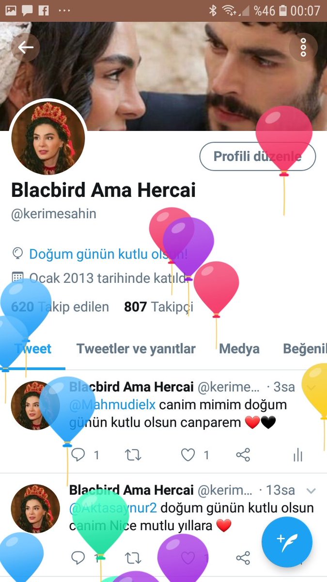 kerymeshn's tweet photo. Balonlarım uçuyor profilimde çok şükür sevenlerimle dostlarimla Ailemle sevdiklerimle güzel bir yıl olsun iyiki dogdum ben 🤗 https://t.co/qF3iVDI9Ol