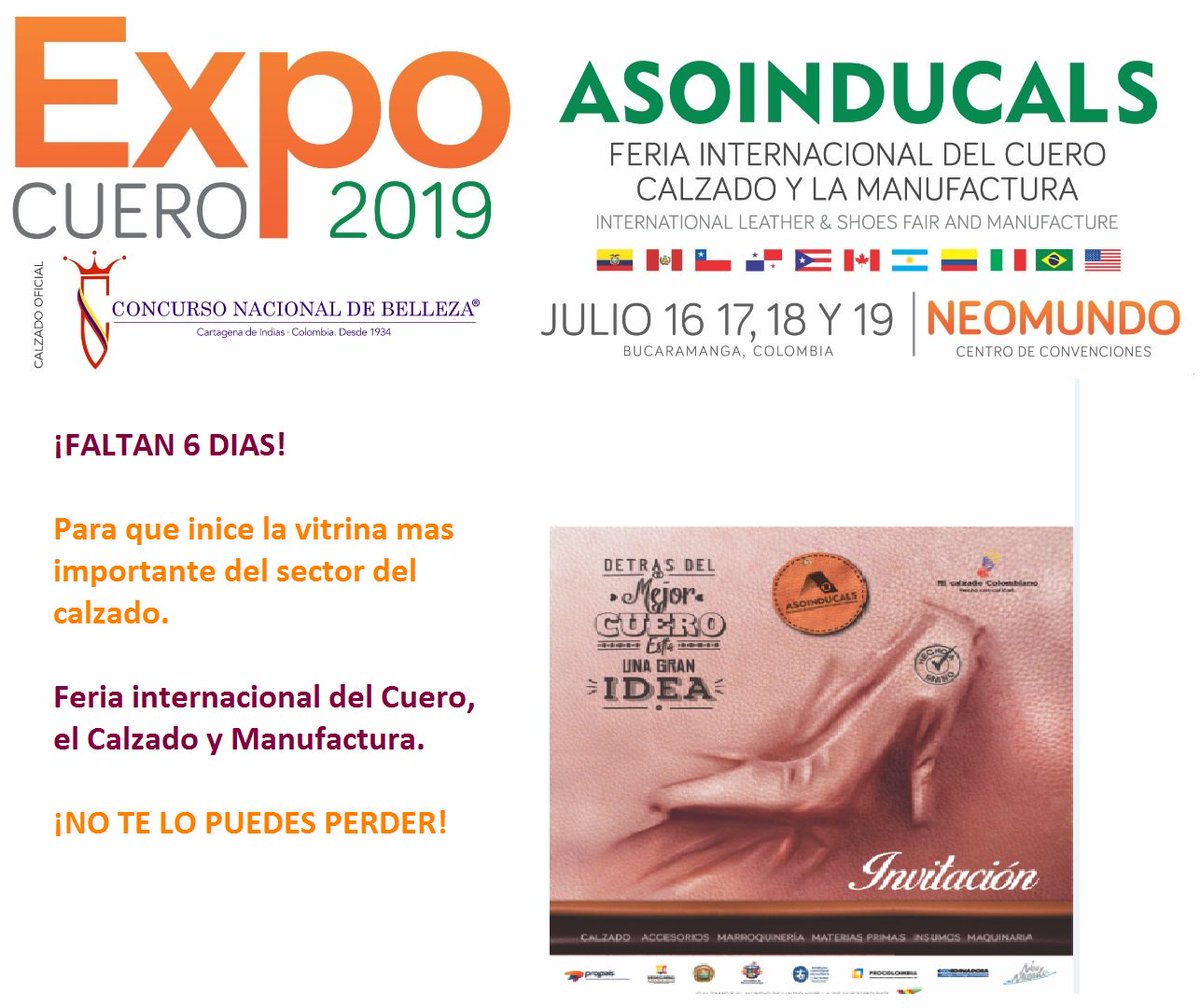 Cada vez se acerca más EXPOASOINDUCALS CUERO 2019. Martes 16 de julio, gran lanzamiento, Neomundo centro de convenciones.👞📣