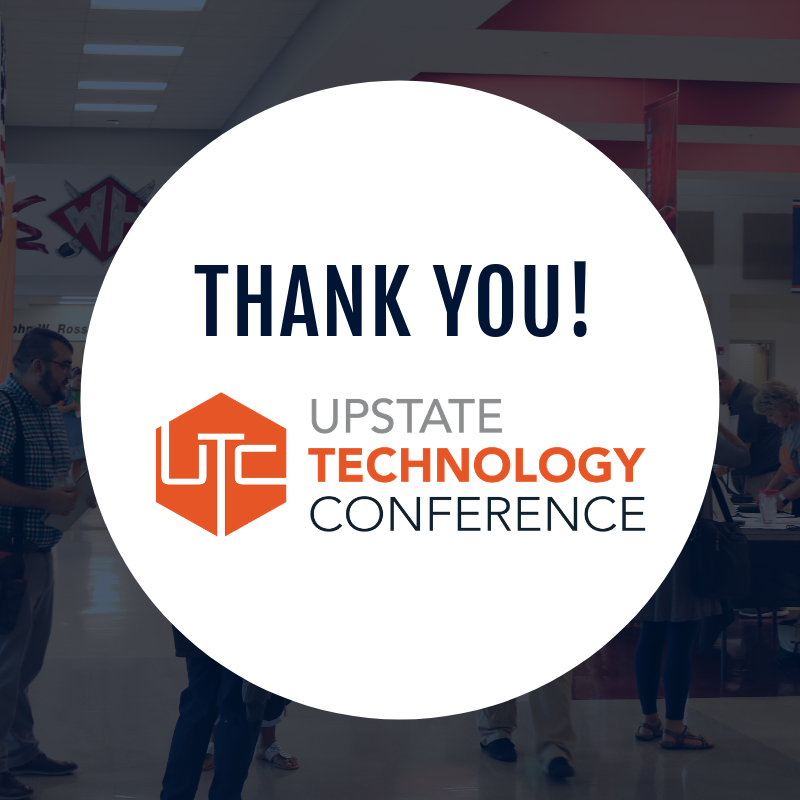 upstatetech's tweet image. Thank you for attending #2019utc. We will see you next year!