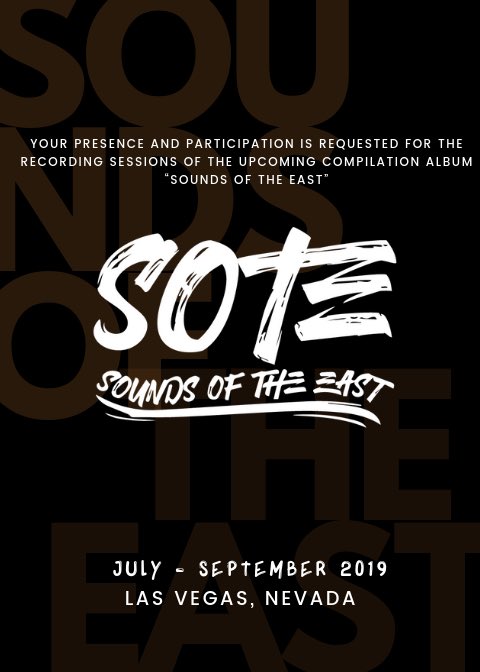 EastGawdSeli's tweet photo. If Youโve received this Flyer in
Your DM then you have been invited to
be apart of a HISTORICAL compilation โ๐พ
We look forward to the upcoming
sessions and creating timeless music,
with EVERYONE involved.
We got 2 months โ๐พ
Letโs MAKE HISTORY ! ๐ ๐๐ฝ
#SoundsOfTheEast https://t.co/cXguJ5wF7k